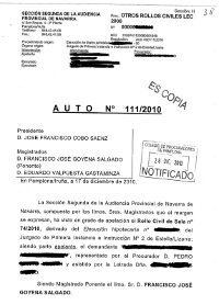 Auto Juzgado Primera Instancia 44 Barcelona vivienda como dación en pago