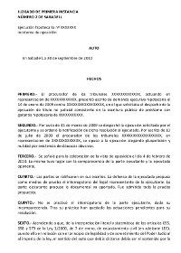 Auto primera instancia 2 Sabadell inconstitucionalidad ejecuciones hipotecarias